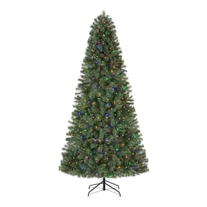 7.5 ft. Pre-Lit LED Festive Pine Artificial Christmas Tree