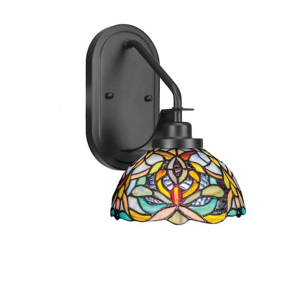Unbranded Monroe 1-Light Matte Black Wall Sconce
