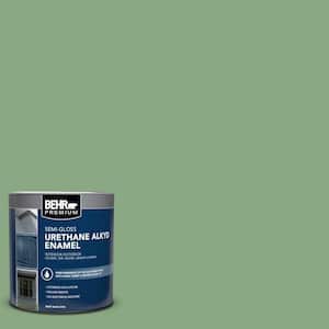 1 qt. #M400-5 Baby Spinach Semi-Gloss Enamel Urethane Alkyd Interior/Exterior Paint