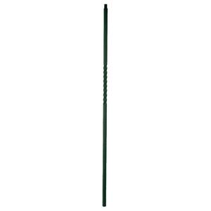 Stair Parts 44 in. x 5/8 in. Satin Black Single Twist Metal Baluster