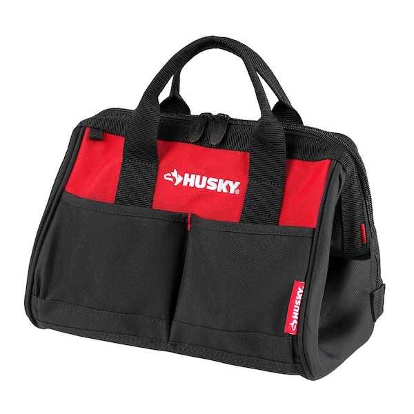 Husky 12 in. 4-Pocket Zippered Tool Bag (10-Pack) HD60012-TH10PK