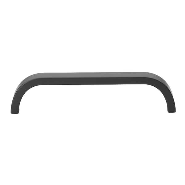 GLIDERITE 5 in. (128 mm) Center-to-Center Matte Black Flat Bar Pull (10-Pack )