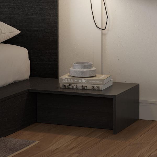 Kanso Black Nightstands, (Set of 2)