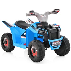 8 in. Kids Electric Ride on ATV Toy 6-Volt Battery Powered Electric Vehicle Toy Direction Control Blue
