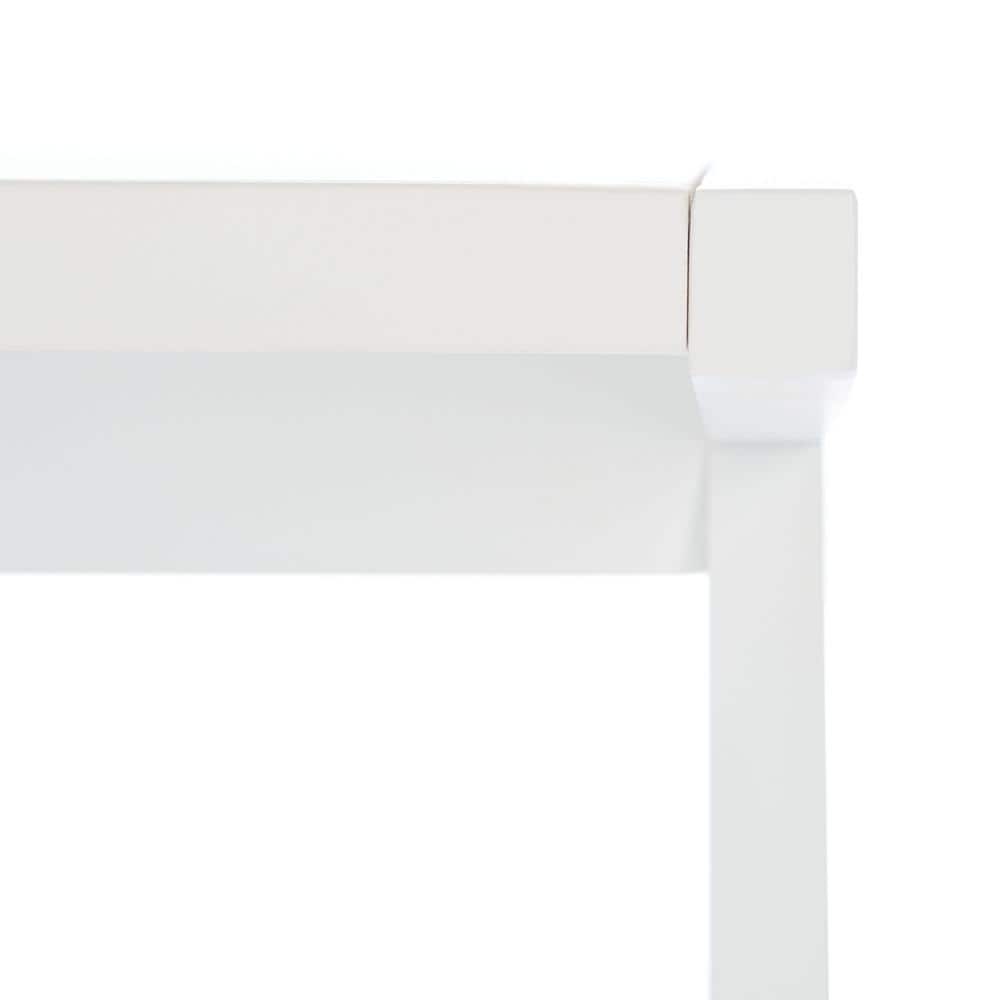 Ripley White Mahogany Writing Desk with Drawer
