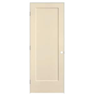 30 in. x 80 in. 1-Panel Lincoln Park Right-Hand Hollow Core Golden Hay Molded Composite Single Prehung Interior Door