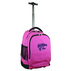 NCAA Kansas State 19 in. Pink Wheeled Premium Backpack