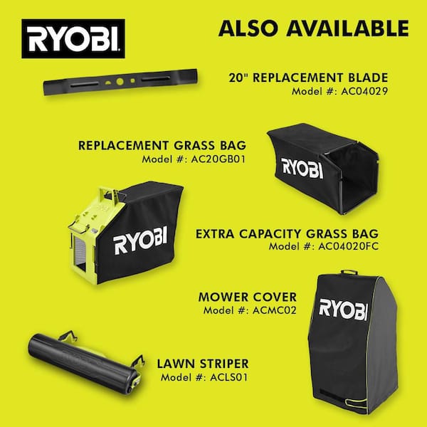 RYOBI - 40V HP Brushless 20 in. Cordless Electric Battery Walk Behind Self-Propelled Lawn Mower with 6.0 Ah Battery and Charger