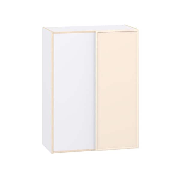 Fairview 30 in. W x 14 in. D x 40 in. H Slim Shaker Assembled Wall Blindcorner Left Kitchen Cabinet in Washed Linen