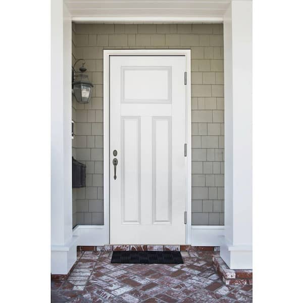 Element Series 3-Panel White Primed Steel Prehung Front Door