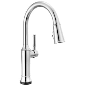 Renaldi Touch2O with Touchless Technology Single Handle Pull Down Sprayer Kitchen Faucet in Lumicoat Chrome