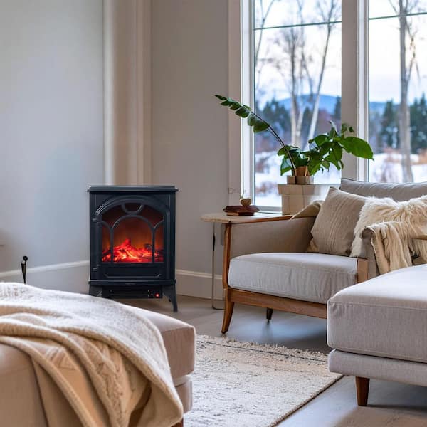 Northwest Freestanding Classic Electric Log Fireplace in