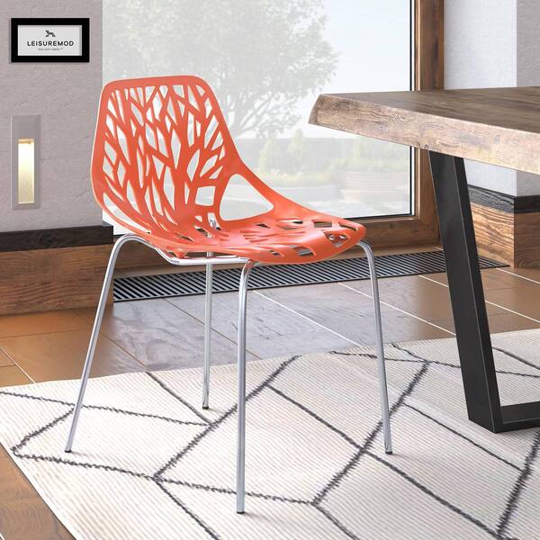 Modern stackable best sale dining chairs