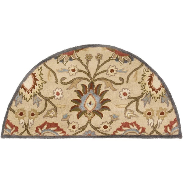 Livabliss Cambrai Olive Doormat 2 ft. x 4 ft. Hearth Indoor Area Rug