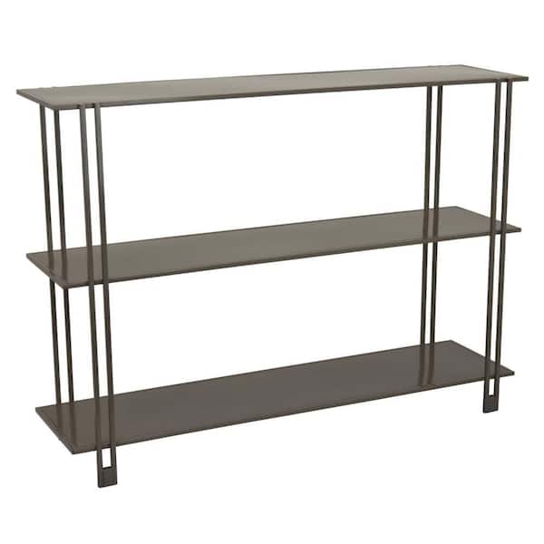 Bush 3- Tier Gray Metal  Plant Stand (12 in. x W 32 in. H)