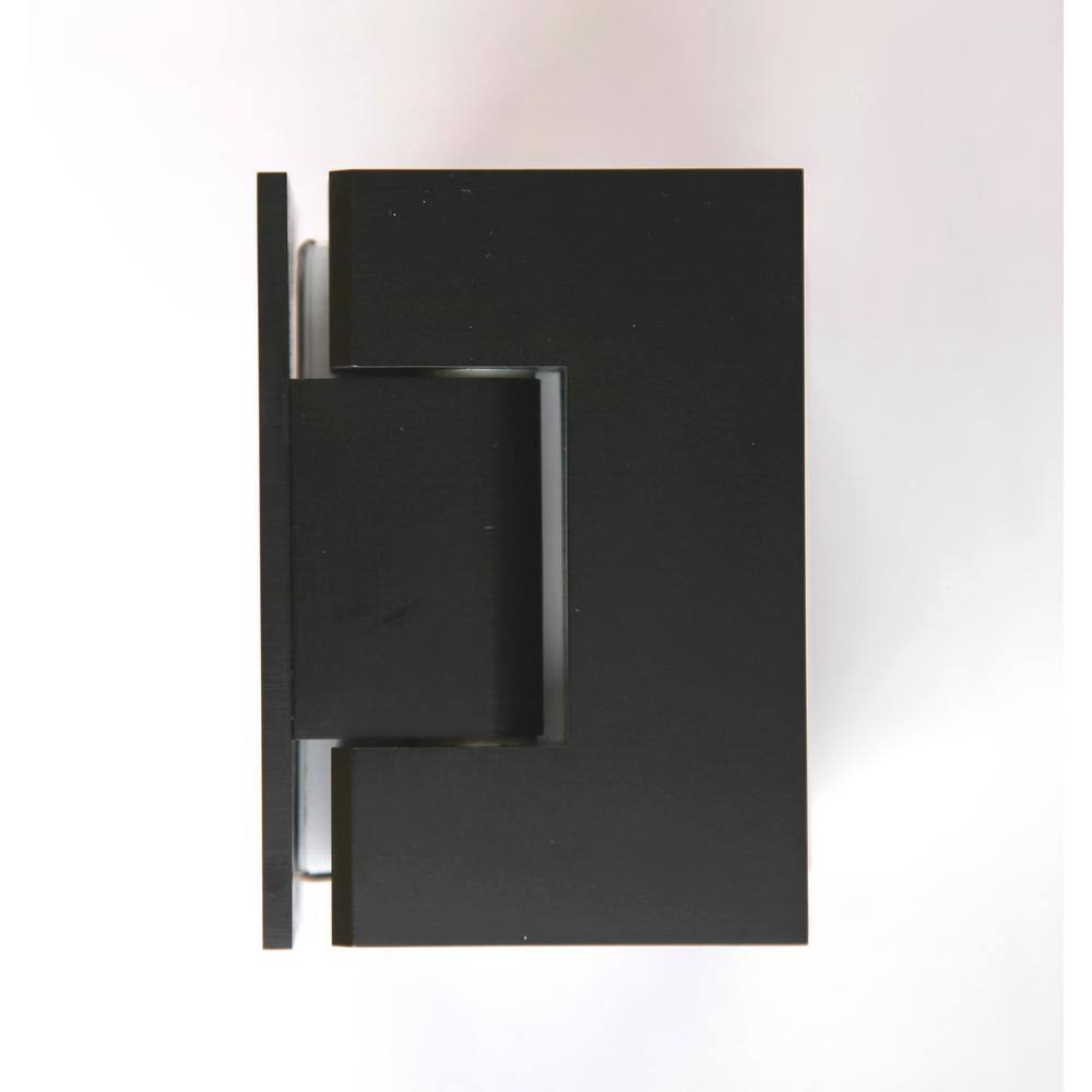 78" Frameless Clear Glass Shower Enclosure with Oil Rubbed Bronze Finish