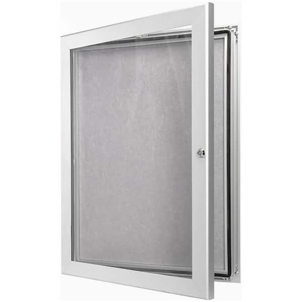 NVNOO 26.8 in. x 20 in. All-Weather Enclosed Bulletin Board with Lock, Fiber (1-pack)﻿