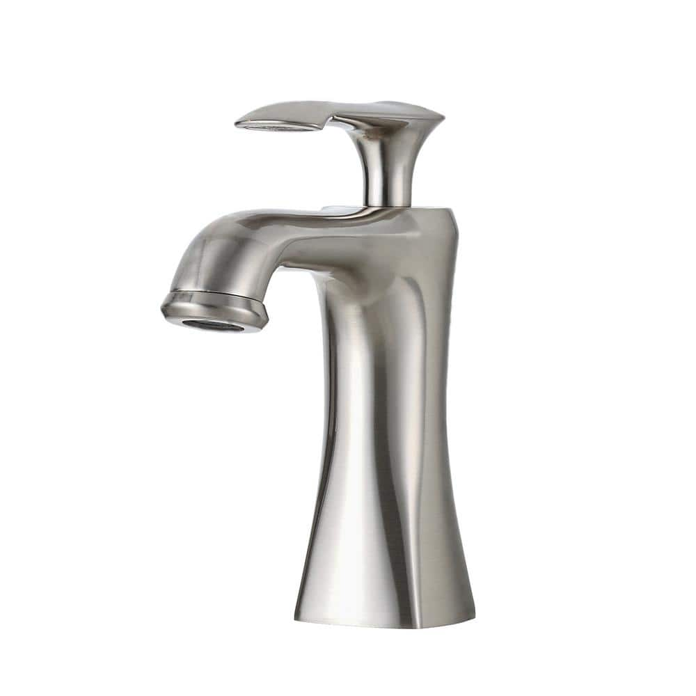 YASINU Single Handle Single Hole Deck Mount Multicolor Bathroom Faucet   Brushed Nickel Yasinu Single Hole Bathroom Faucets Ynaa581bn 64 1000 