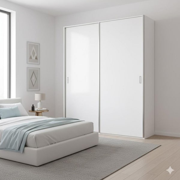 White 20 in. Wardrobe Closet