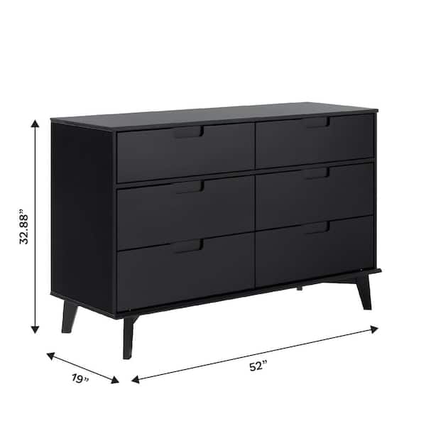 black mcm dresser Mid Century Modern Vintage American of Martinsville "Silhouette" Low Dresser  & Mirror Designed by Merton Gershun  Boston Mid Century Modern
