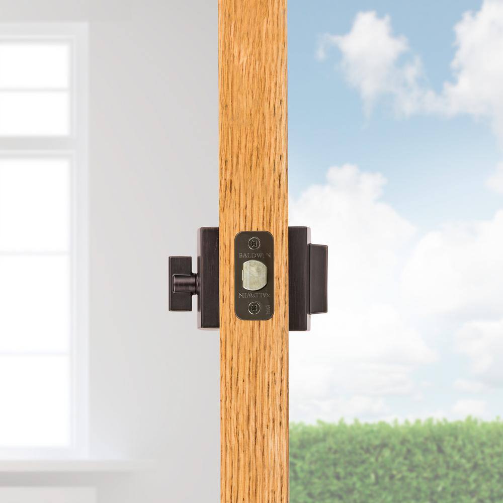 Venetian Bronze Square Single Cylinder Deadbolt with SmartKey Security
