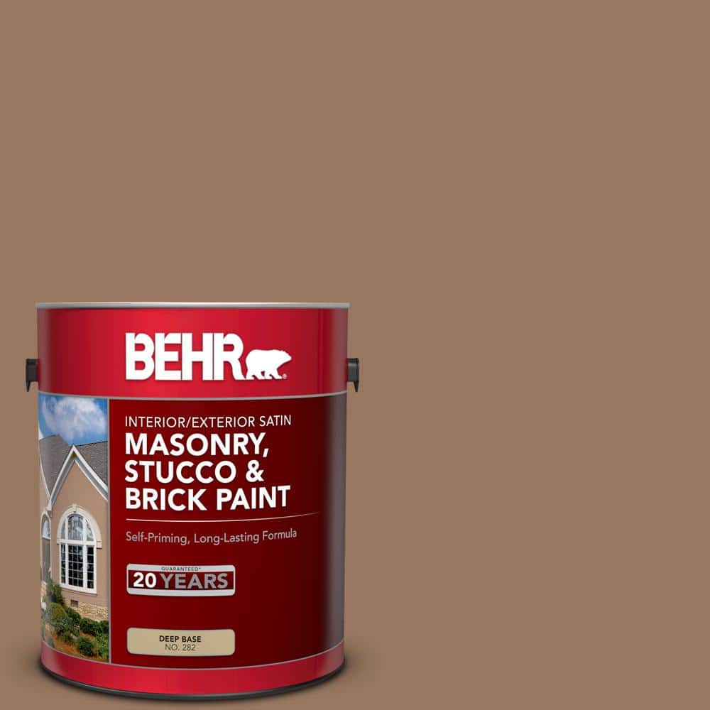1 gal. #MS-18 Clay Brown Satin Interior/Exterior Masonry, Stucco and Brick 