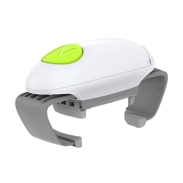 Higher Torque Electric Jar Opener Automatic Opener for Seniors with Arthritis Effortless Adjustable for Weak Hands White