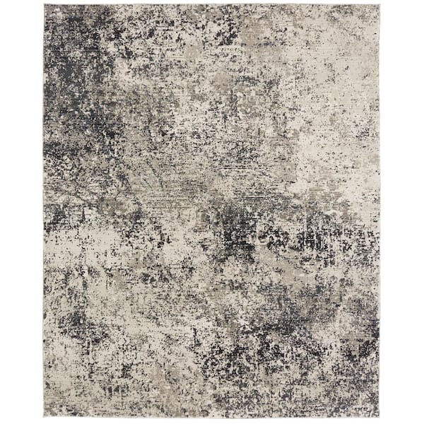 KALATY Flax and Graphite 10 ft. 2 in. x 12 ft. 6 in. Area Rug
