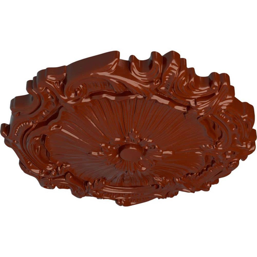 Firebrick Polyurethane Ornate Ceiling Medallion, 16.75 inches