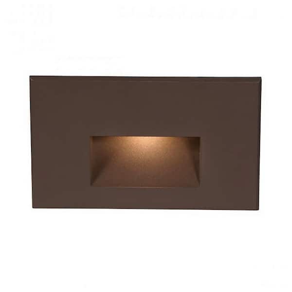 WAC LANDSCAPE Wall and Stair Light - 68 Lumens Line Voltage Bronze on Aluminum Alloy Integrated LED Hardwired - 2700K