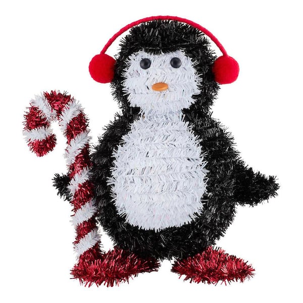 Home Accents Holiday 12 in Tinsel Table Top Penguin 22SC00053 - The ...