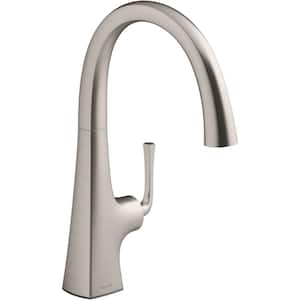 Graze Single Handle Bar Faucet with Swing Spout in Vibrant Stainless