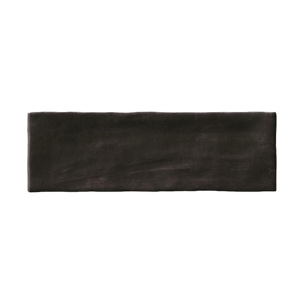 MSI Zelyge Midnight Black 2 in. x 8 in. Satin Ceramic Zellige