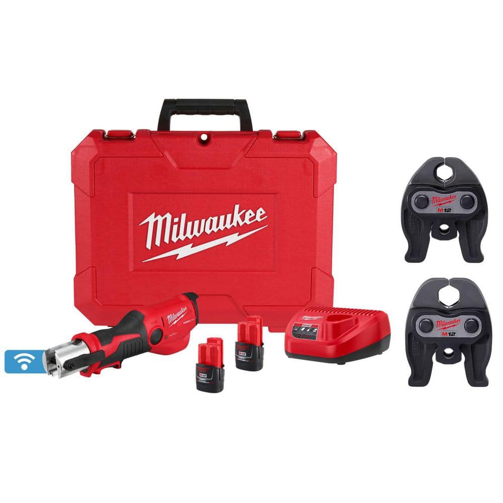 M12 12-Volt Lithium-Ion FORCE Logic Press Tool with ONE-KEY and 1/2 in - 3/4 in. Copper Press Jaws price history on PriceWatchPro