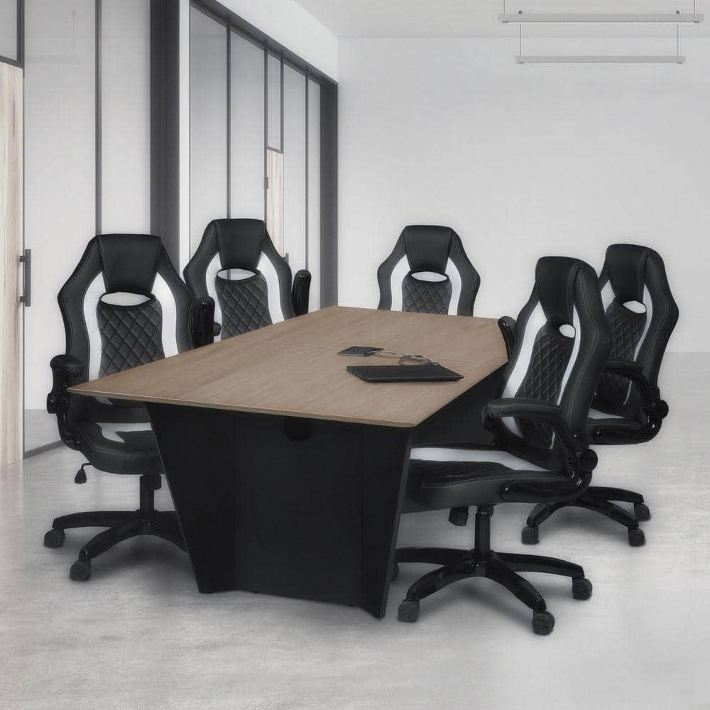 Regency Array 72 in. Noble Oak Conference Table with Power Data Grommet ...
