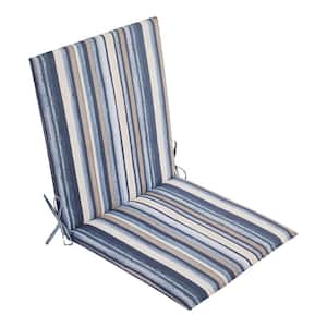 Universal 19.5 in. x 21.5 in. Outdoor Sling Chair Cushion in Isadora Stripe