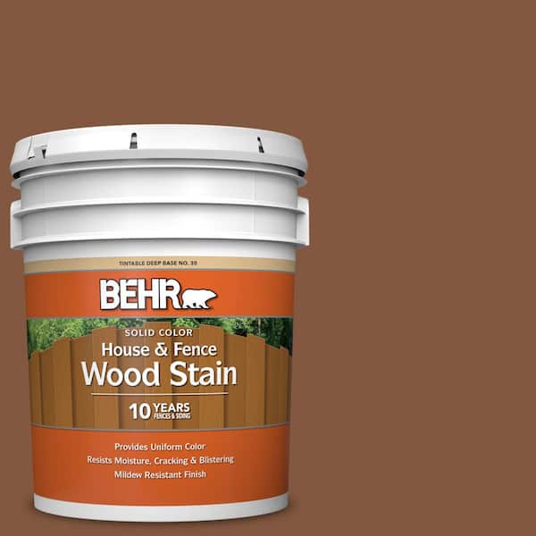 BEHR 5 gal. #SC-116 Woodbridge Solid Color House and Fence Exterior Wood Stain