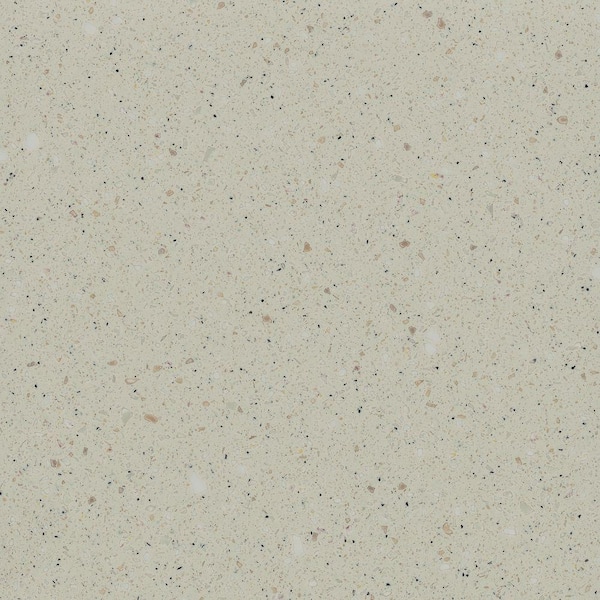 LG Hausys HI-MACS 2 in. Solid Surface Countertop Sample in Cappuccino