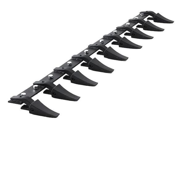 SVOPES 72 in. Bucket Tooth Bar: Heavy-Duty for Tractors 9 Teeth 4560 lbs. Capacity Bolt-On For Soil Digging and Bucket Guard