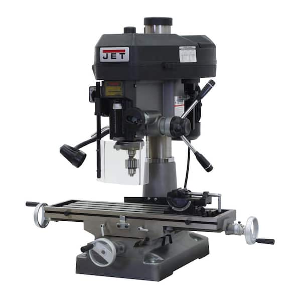 Jet 2 HP Milling/Drilling Machine with R8 Taper and Worklight, 12-Speed, 115/230-Volt, JMD-18
