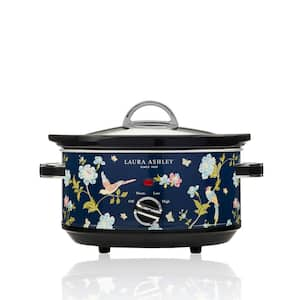 VQ - 3.7 qt. Elvenden Navy Slow Cooker with Non-Slip Feet