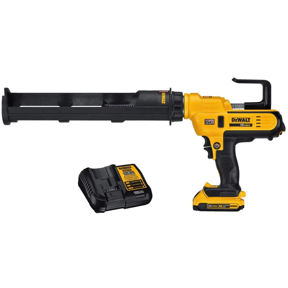 DEWALT 20V MAX Cordless 29 oz / 600 ml Adhesive Gun with (1) 20V 2.0Ah Battery and Charger