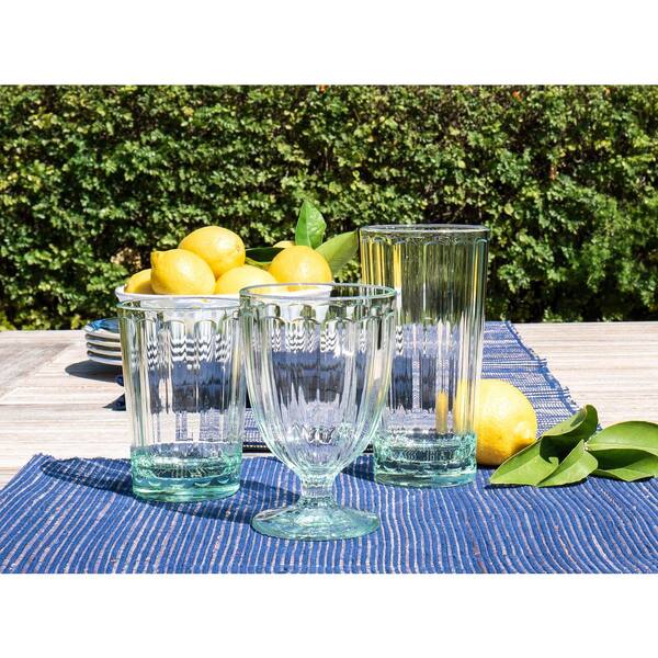 ABODE HOMEWARES Panel 14 oz. Contemporary Dishwasher Safe Wine Glass Set  (Set of 6) DK25159482 - The Home Depot