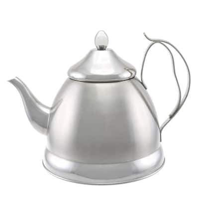 YIYIBYUS 4L Tea Kettle Long Spout Stovetop Teapot 304 Stainless Steel