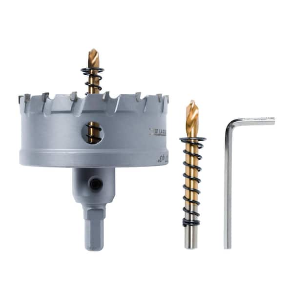 3 in. Carbide Hole Saw, Tungsten Carbide Tipped Hole Cutter Set with Titanium-Plated Pilot Drill Bit (1-Set)