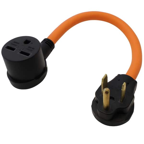 1.5 ft. 6-50P Welder Plug to 6-30R 3-Prong 30 Amp 250-Volt Commerical HVAC Female Adapter