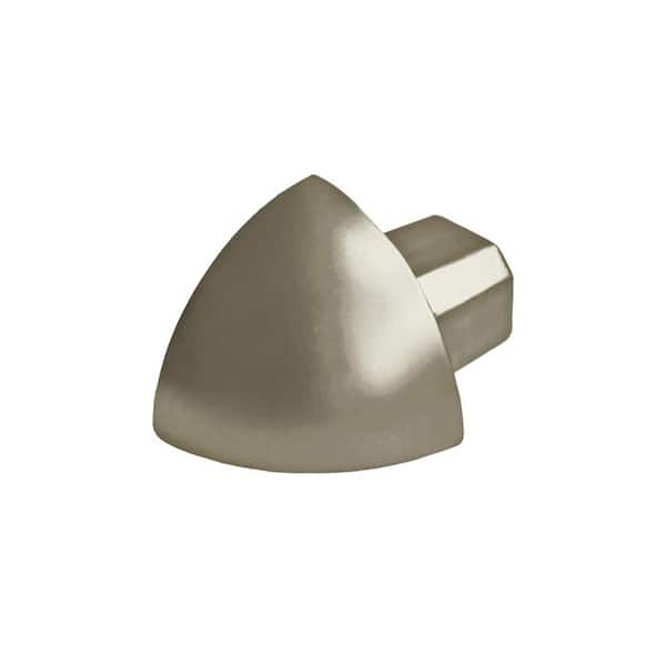 DURAL Durondell 5/16 in. Round Edge Ext Crnr Aluminum Anodized Nickel/Titanium Molding and Transition Trim