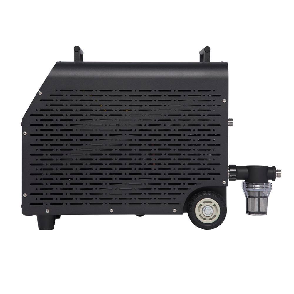ALEKO Black Electric Cold Plunge Tub with Wi-Fi Control