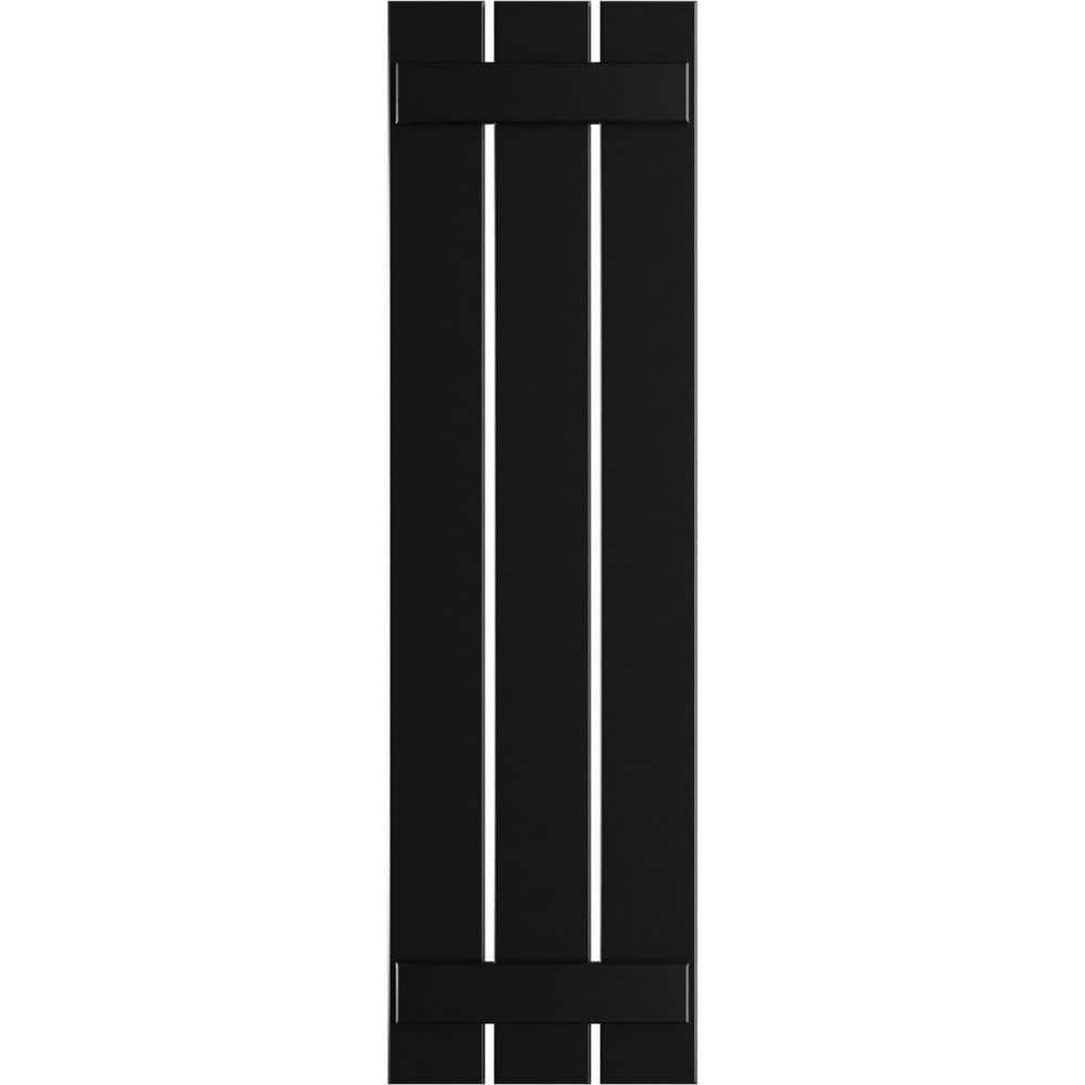 17-1/8 in. x 54 in. True Fit PVC 3-Board Spaced Board and Batten Shutters Pair in Black price history on PriceWatchPro