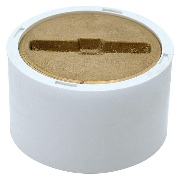 EZ-FLO 3 in. x 4 in. PVC Clean-Out with Brass Plug